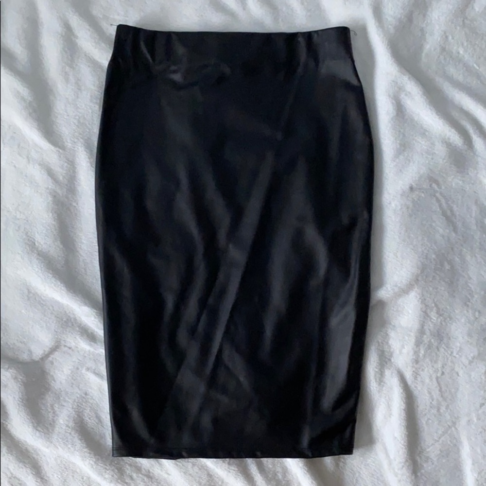 Revamped Pleather Pencil Skirt